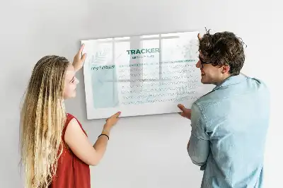 Beschreibbare Magnettafel für deine Gewohnheiten