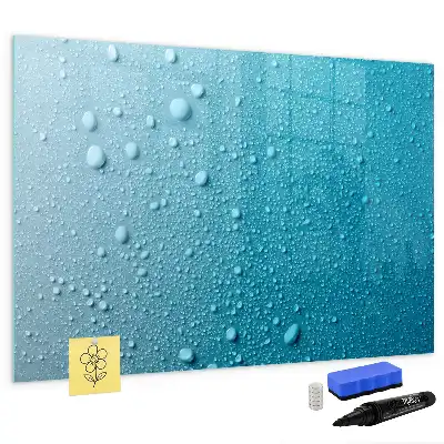 Schreib-Magnettafel in Wassertropfen-Optik
