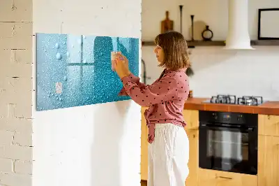 Schreib-Magnettafel in Wassertropfen-Optik