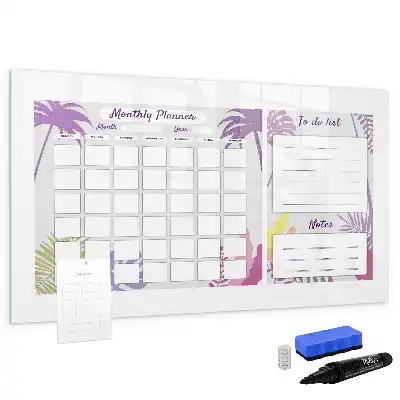Schreib-Magnettafel als Monatsplaner