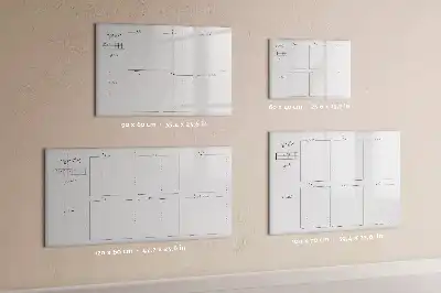 Beschreibbare Magnettafel zur Wochenplanung
