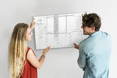 Beschreibbare Magnettafel zur Wochenplanung