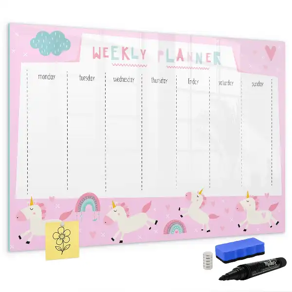 Wochenplaner für Kinder magnetische Schreibtafel