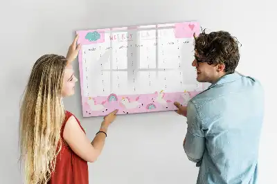 Wochenplaner für Kinder magnetische Schreibtafel