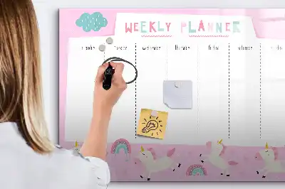 Wochenplaner für Kinder magnetische Schreibtafel