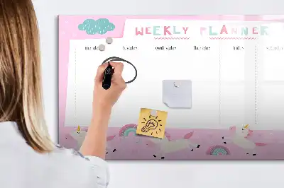 Wochenplaner für Kinder magnetische Schreibtafel