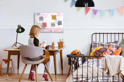 Wochenplaner für Kinder magnetische Schreibtafel