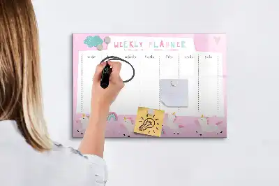 Wochenplaner für Kinder magnetische Schreibtafel
