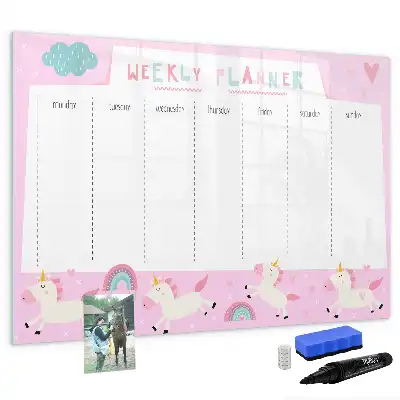 Wochenplaner für Kinder magnetische Schreibtafel