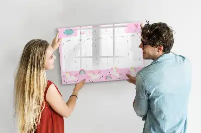 Wochenplaner für Kinder magnetische Schreibtafel