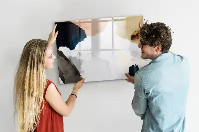 Beschreibbare Magnettafel mit Flecken-Abstraktion Design