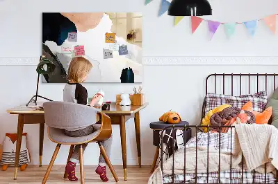 Beschreibbare Magnettafel mit Flecken-Abstraktion Design