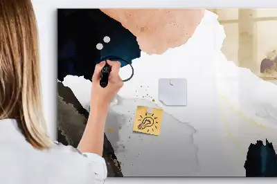 Beschreibbare Magnettafel mit Flecken-Abstraktion Design
