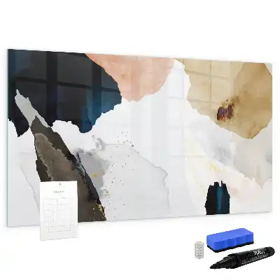 Beschreibbare Magnettafel mit Flecken-Abstraktion Design