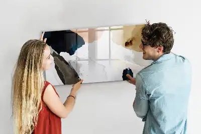 Beschreibbare Magnettafel mit Flecken-Abstraktion Design