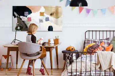 Beschreibbare Magnettafel mit Flecken-Abstraktion Design