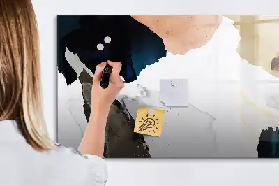 Beschreibbare Magnettafel mit Flecken-Abstraktion Design