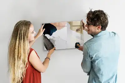 Beschreibbare Magnettafel mit Flecken-Abstraktion Design
