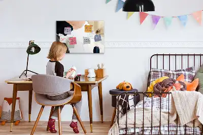 Beschreibbare Magnettafel mit Flecken-Abstraktion Design