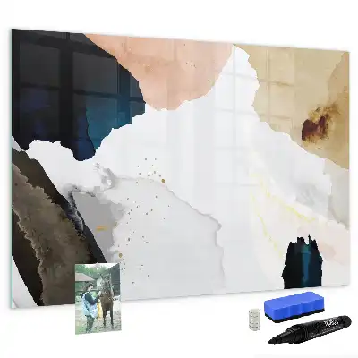 Beschreibbare Magnettafel mit Flecken-Abstraktion Design
