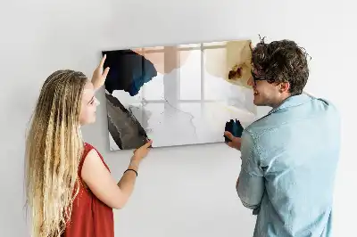 Beschreibbare Magnettafel mit Flecken-Abstraktion Design