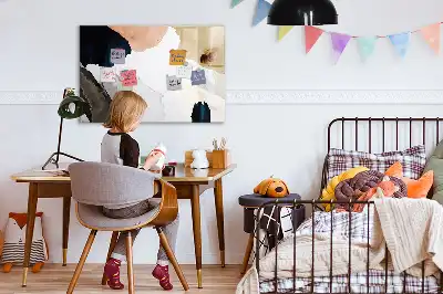 Beschreibbare Magnettafel mit Flecken-Abstraktion Design