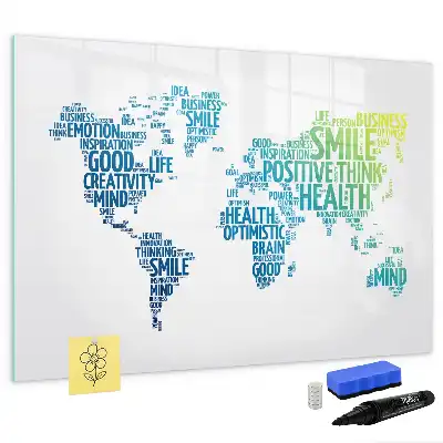 Schreib-Magnettafel Karte der süßen Worte