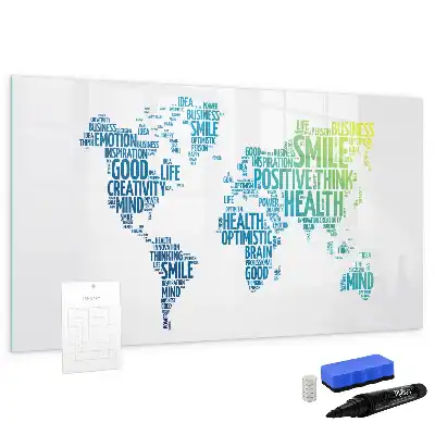 Schreib-Magnettafel Karte der süßen Worte