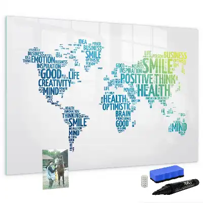 Schreib-Magnettafel Karte der süßen Worte