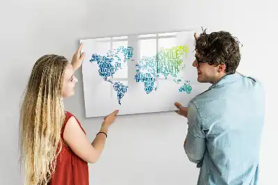 Schreib-Magnettafel Karte der süßen Worte