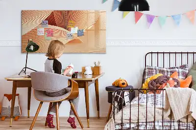 Magnetische Schreibtafel mit abstraktem Wellenmuster