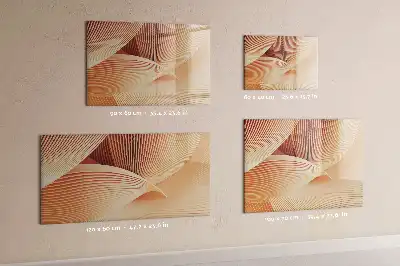 Magnetische Schreibtafel mit abstraktem Wellenmuster