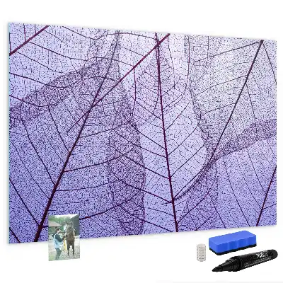 Beschreibbare Magnettafel im Design Naturblätter