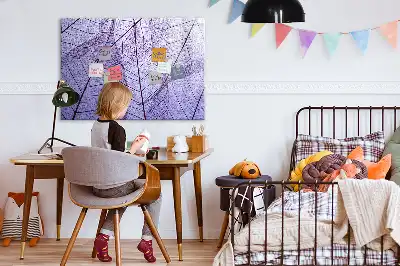 Beschreibbare Magnettafel im Design Naturblätter