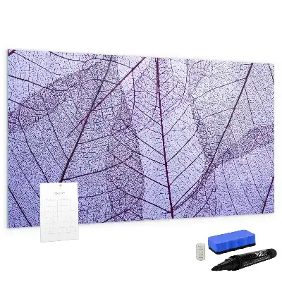 Beschreibbare Magnettafel im Design Naturblätter