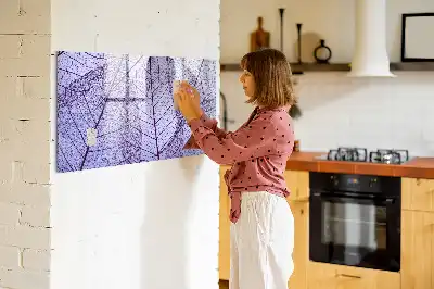 Beschreibbare Magnettafel im Design Naturblätter