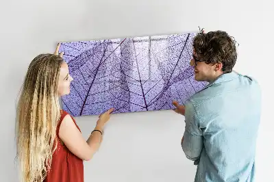 Beschreibbare Magnettafel im Design Naturblätter