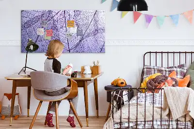 Beschreibbare Magnettafel im Design Naturblätter
