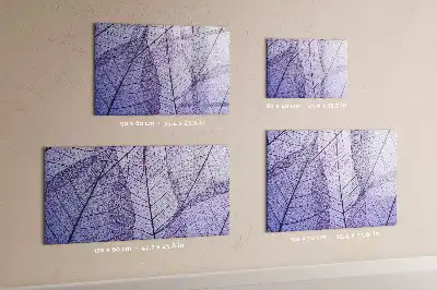Beschreibbare Magnettafel im Design Naturblätter