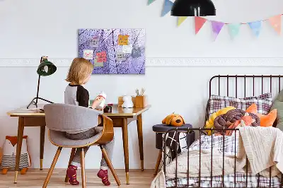 Beschreibbare Magnettafel im Design Naturblätter