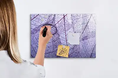 Beschreibbare Magnettafel im Design Naturblätter