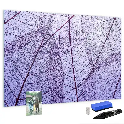 Beschreibbare Magnettafel im Design Naturblätter