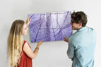 Beschreibbare Magnettafel im Design Naturblätter
