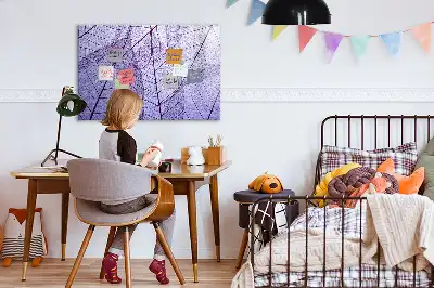 Beschreibbare Magnettafel im Design Naturblätter