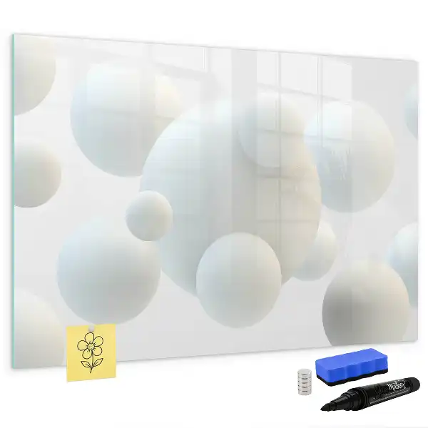 Schreib-Magnettafel mit Kugel-Abstraktion