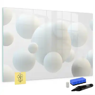 Schreib-Magnettafel mit Kugel-Abstraktion