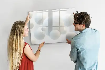 Schreib-Magnettafel mit Kugel-Abstraktion