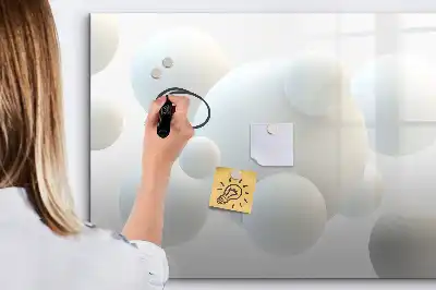 Schreib-Magnettafel mit Kugel-Abstraktion