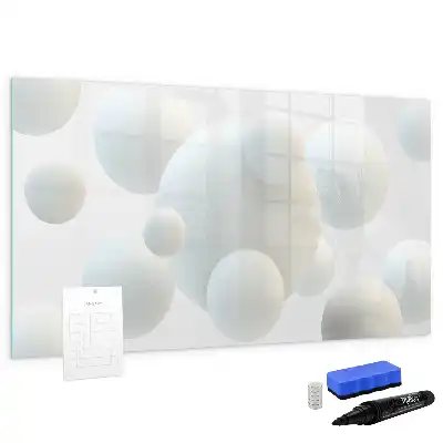 Schreib-Magnettafel mit Kugel-Abstraktion