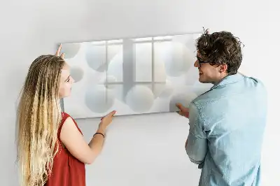 Schreib-Magnettafel mit Kugel-Abstraktion